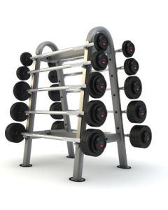 JORDAN Set 10 Barras biceps (10-45 Kg) + Rack